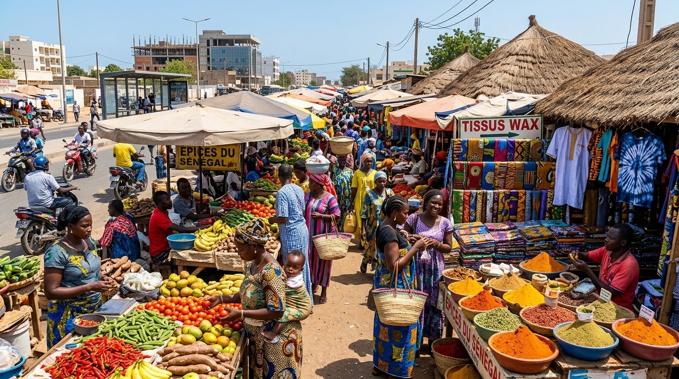 Marché en Afrique de l'Ouest